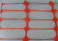 65 X 35mm πορτοκαλιά ασφάλεια που προειδοποιεί το πλέγμα πλαστικής αλιείας με δίχτυα 50m για την οικοδόμηση της περίφραξης